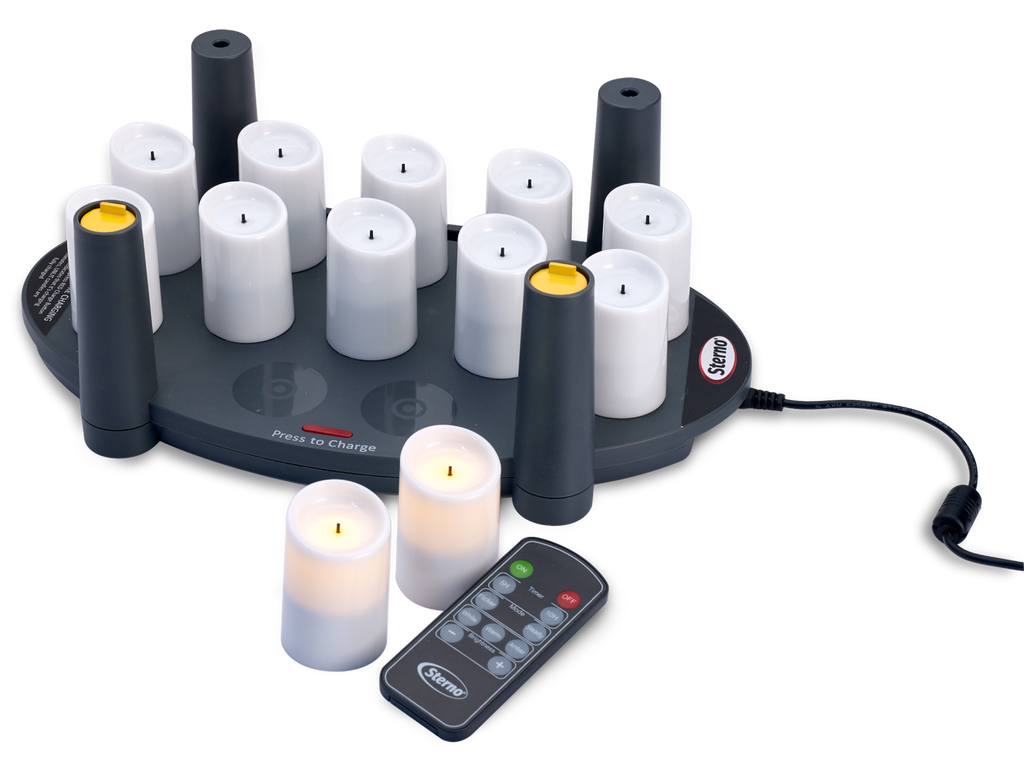 New! All-In-One Rechargeable Flameless Candles - Starter Kit – Sterno