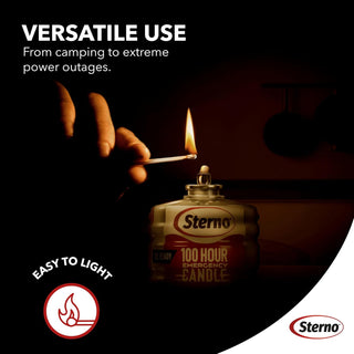 100hr Emergency Liquid Wax Candle - 6 pack