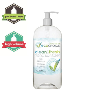 1 LITER EcoChoice Hand Sanitizer Clean & Fresh Scent - 8 pack