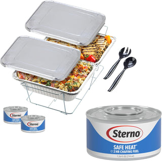 Sterno Disposable Complete Chafing Dish Buffet Set - (7 PC)