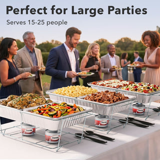 Sterno Disposable Chafing Dish Buffet Set - (30 PC)