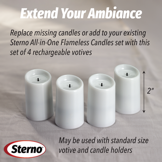 NEW! All-in-One Rechargeable Flameless Candles - Set