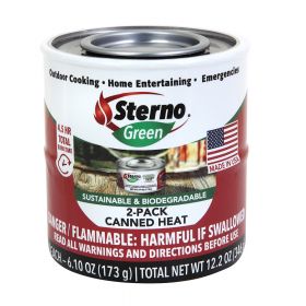 2.25 Hour  Sterno Green Canned Heat Outdoor