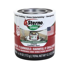 2.25 Hour  Sterno® Green Canned Heat - 2 pack