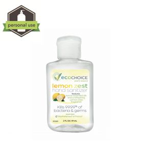 2 OZ EcoChoice Hand Sanitizer Lemon Zest Scent - 10 eaches